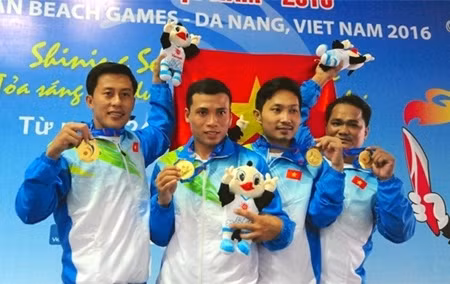 Vietnam nabbed one gold in vovinam's men’s leg attack techniques events.