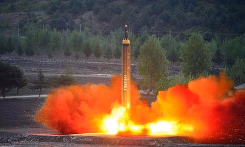 North Korea tests another ICBM, claims all of U.S. in strike range. Photo: KCNA