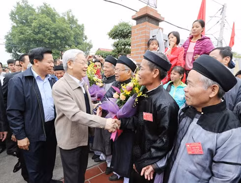 Party General Secretary Nguyen Phu Trong attending the event. Party General Secretary Nguyen Phu Trong attending the event.