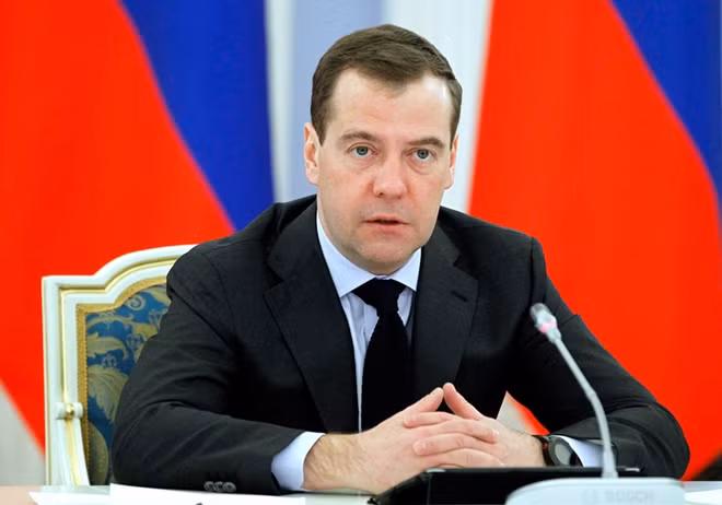 Russian Prime Minister Dmitry Medvedev.