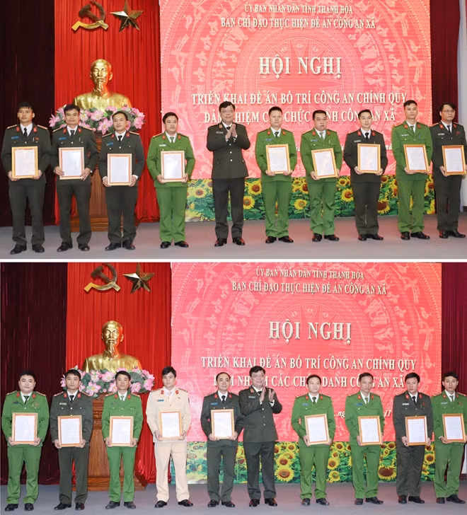 Major General Nguyen Hai Trung, Director of Thanh Hoa Provincial Police Department hands decisions to newly-posted officers. Major General Nguyen Hai Trung, Director of Thanh Hoa Provincial Police Department hands decisions to newly-posted officers.