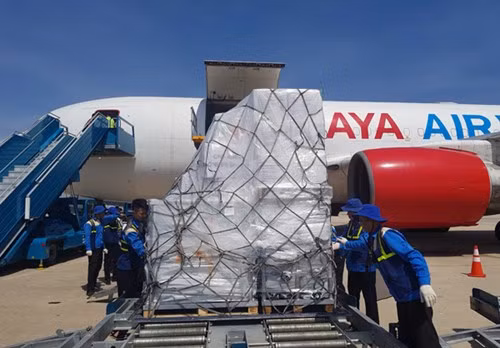 The goods were sent by the Jakarta-based ASEAN Co-ordinating Centre for Humanitarian Assistance on Disaster Management.
