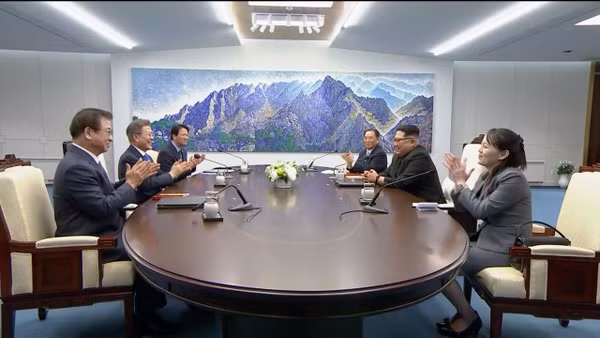 'A new history starts now' as North Korea's Kim meets South Korean leader. 'A new history starts now' as North Korea's Kim meets South Korean leader.