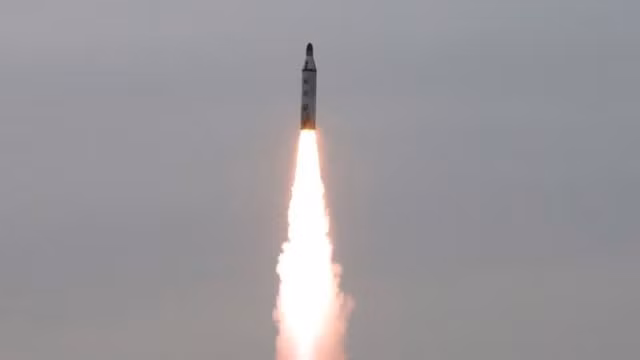 North Korea fires unidentified projectile into sea. Photo: Reuters