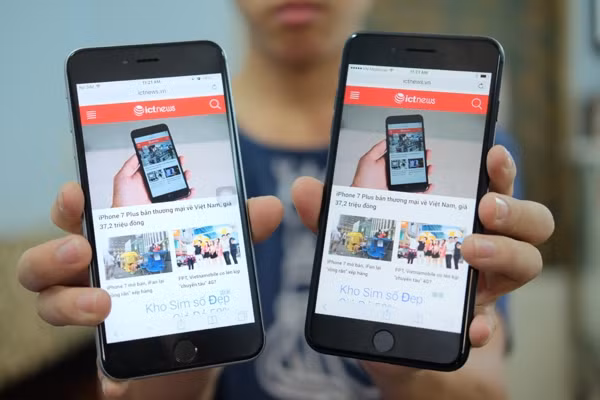 Statistics from large distribution chains show that more than 21,000 iPhone 7 and iPhone 7 Plus had been ordered by November 6. (Photo: Vietnamnet)