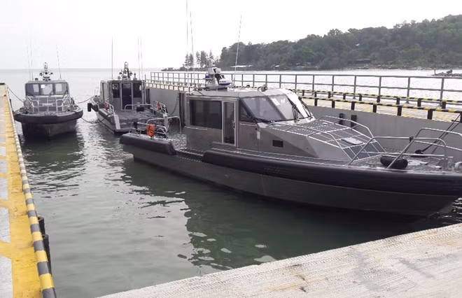 The fast-response Metal Shark boats transferred from the United States to Vietnam.