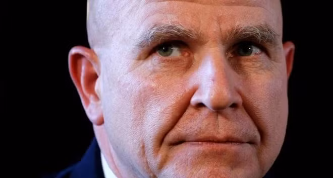 Newly appointed National Security Adviser Army Lt. Gen. H.R. McMaster listens as U.S. President Donald Trump makes the announcement at his Mar-a-Lago estate in Palm Beach, Florida U.S. February 20, 2017. REUTERS/Kevin Lamarque