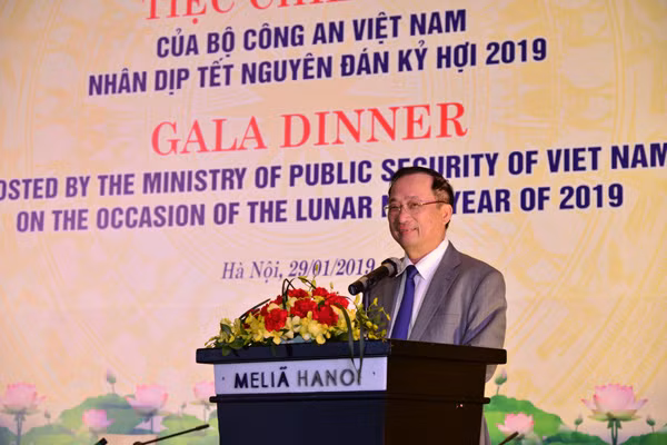 Deputy Minister Nguyen Van Thanh speaking at the event.