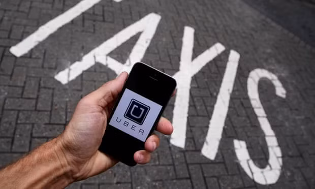 A Transport Workers Union survey found 60% of drivers for rideshare companies such as Uber reported earning below the average hourly $16 rate, before costs such as fuel, insurance and car maintenance. Photograph: Toby Melville/Reuters