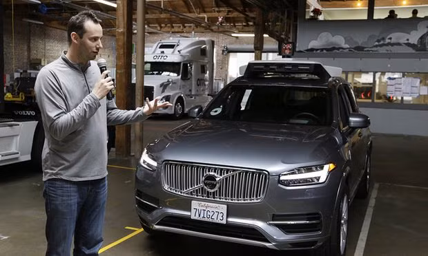 On 12 May, a federal judge granted Waymo a preliminary injunction against Uber that required the company to remove Levandowski from any work on lidar and to return any stolen documents to Waymo. Photograph: Eric Risberg/AP