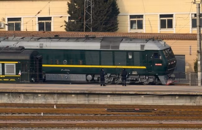 The armored train of the Chairman of DPRK.