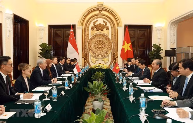 Scene at the talks (Photo: VNA)