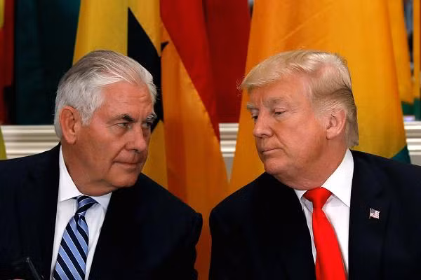 Donald Trump has sacked his secretary of state, Rex Tillerson, and announced his intention to replace him with the CIA director Mike Pompeo. Photo: CNBC Donald Trump has sacked his secretary of state, Rex Tillerson, and announced his intention to replace him with the CIA director Mike Pompeo. Photo: CNBC