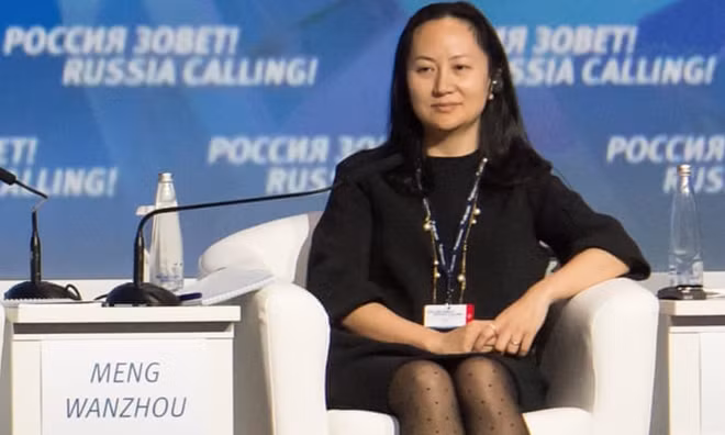 Meng Wanzhou at a VTB Capital Investment forum in Moscow in 2014. Photograph: Reuters