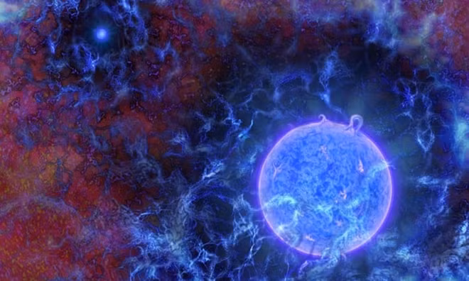 Helium hydride is thought to be the first stable chemical compound to have appeared after the big bang. Photograph: NR Fuller/Getty