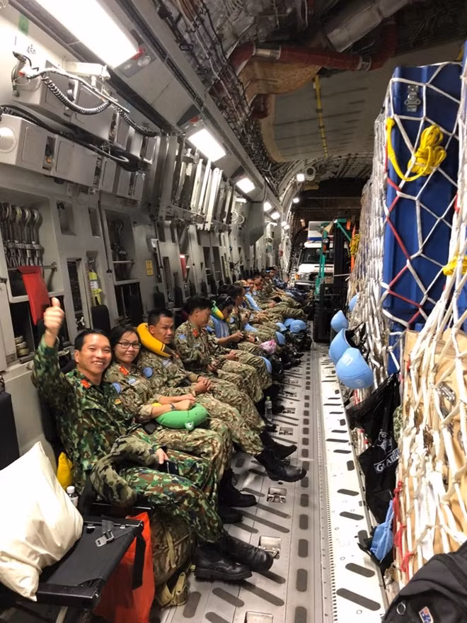 The staffs of the Vietnamese level-2 field hospital.
