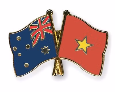 Vietnam and Australia is celebrating 45th anniversary of diplomatic ties this year. Photo: crossed-flag-pins.com