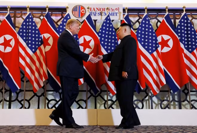 US President Donald Trump and DPRK leader Kim Jong-un. Photo: AP