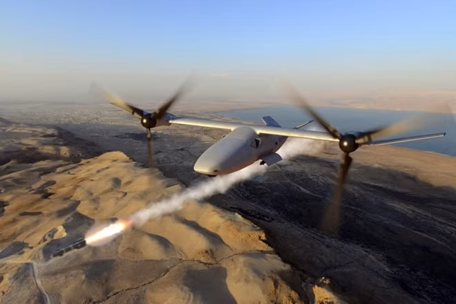 Bell Helicopter recently unveiled plans for a tiltrotor drone, the V-247 Vigilant. The drones will be smaller than the V-22 Osprey but will have virtually the same vertical take-off and land capabilities, cargo capacity and speed. Photo: Internet
