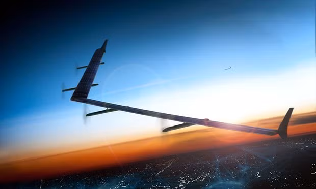 Facebook’s Aquila drone was developed in Bridgwater, Somerset, by a team Facebook acquired for $20m back in 2014. Photo: Facebook