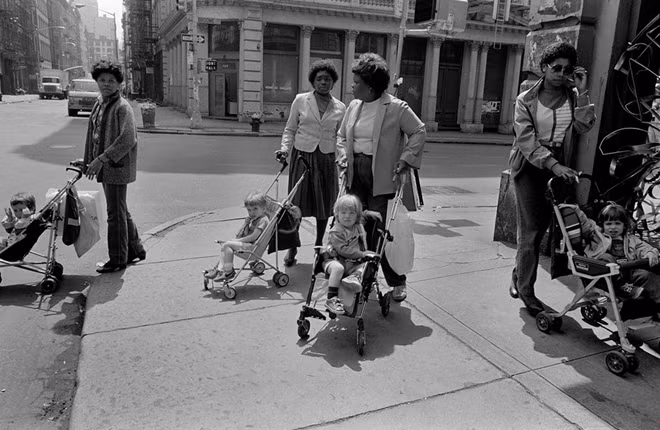 Black Nannies/White Tykes, SoHo, NYC, 1982