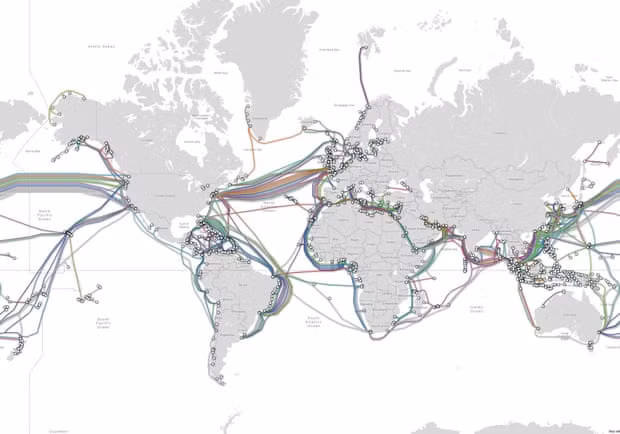 World wired web Photograph: TeleGeography/www.telegeography.com World wired web Photograph: TeleGeography/www.telegeography.com