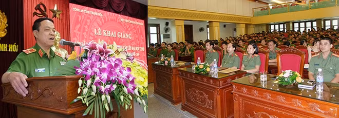 Major General, Prof. Dr. Dang Xuan Khang, deputy director of the People's Police Academy spoke at the opening ceremony.