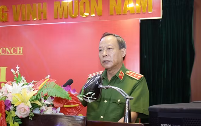 Deputy Minister Le Quy Vuong speaking at the event.