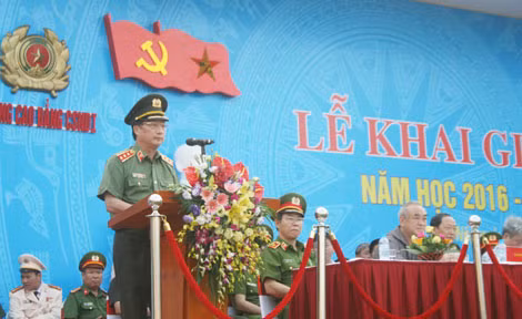 Lieutenant General Nguyen Van Thanh, Deputy Minister of Public Security speaking at the ceremony. Lieutenant General Nguyen Van Thanh, Deputy Minister of Public Security speaking at the ceremony.