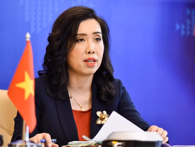 Spokesperson Le Thi Thu Hang.
