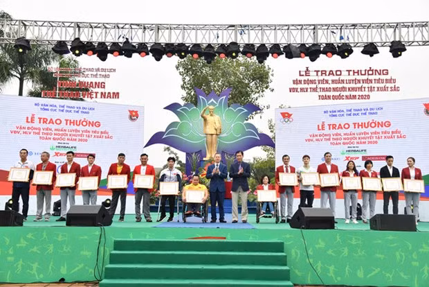 Vietnam’s most outstanding athletes in 2020. Photo: VNA.