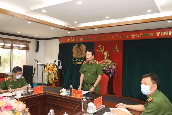 Deputy Minister Le Quoc Hung speaking at the event.