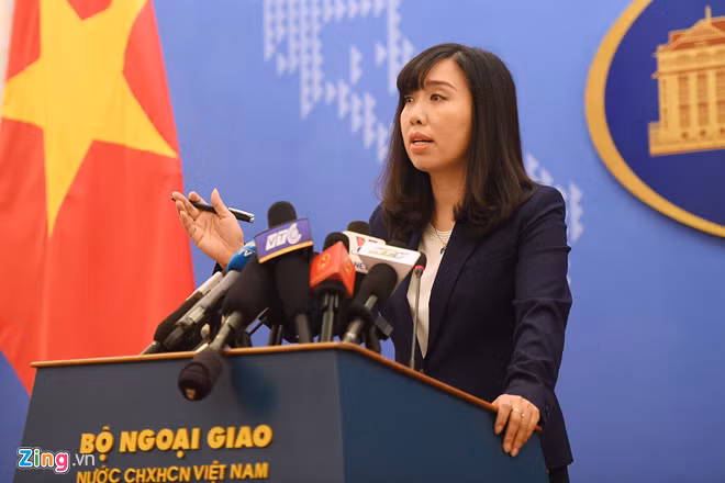 Spokesperson for the Ministry of Foreign Affairs Le Thi Thu Hang. Photo: zing.vn Spokesperson for the Ministry of Foreign Affairs Le Thi Thu Hang. Photo: zing.vn