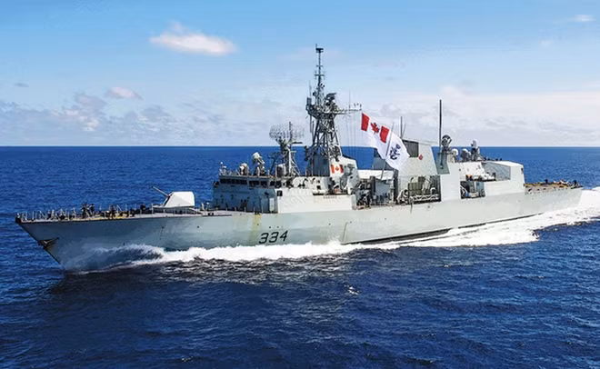Canada's frigate HMCS Regina. Photo: Canada Consulate General in Ho Chi Minh City.