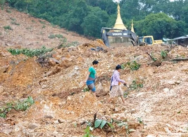 At the scene (Source: The Myanmar Times) At the scene (Source: The Myanmar Times)