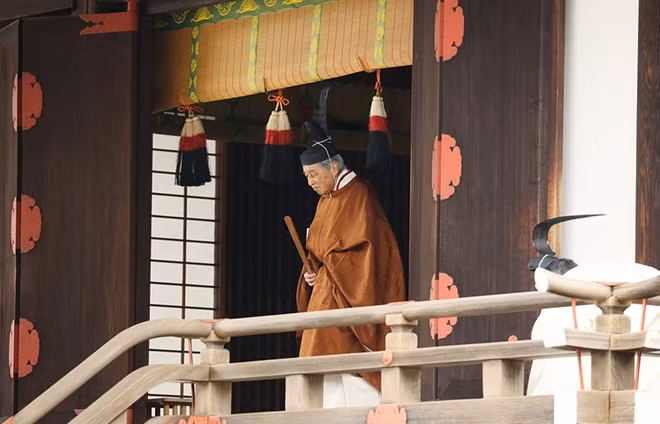 Japanese Emperor Akihito© Japan Pool via AP.