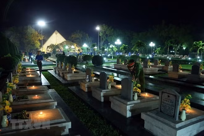 Martyrs’ Cemetery A1, built in 1958, houses 644 martyr tombs (Source: VNA)