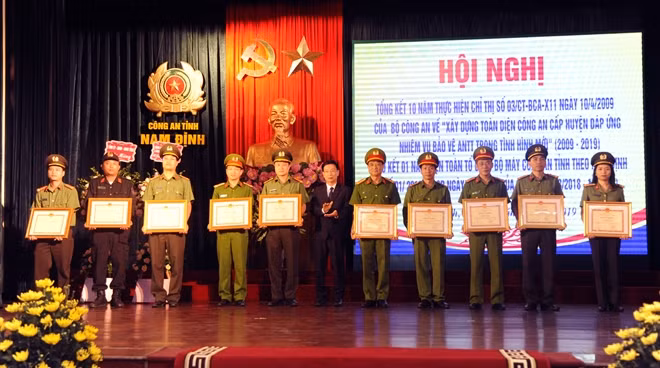 Various officers and teams with outstanding achievements honored at the event.