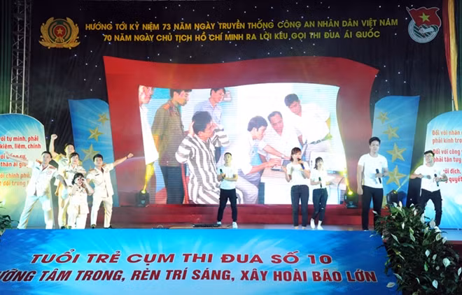A stage performance of the competition