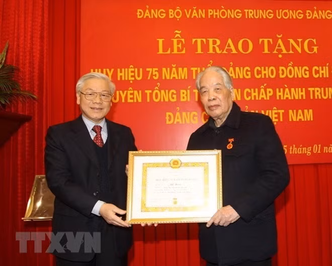 Do Muoi joined revolutionary activities in 1936 and became a Party member in June 1939.(Photo: VNA)