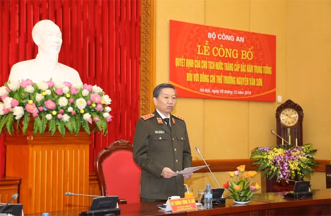 Minister To Lam addressed the event Minister To Lam addressed the event
