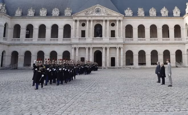 At the welcome ceremony (Source: VNA)