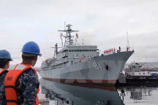 A ship of the Chinese People’s Liberation Army Navy
