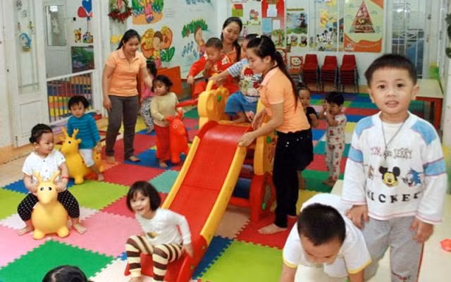 Children at a private kindergarten in Da Nang’s Lien Chieu District. – Photo foody.vn