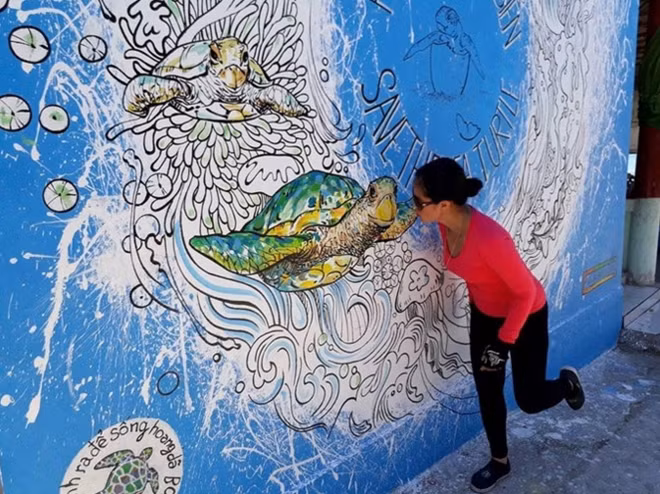 The project is made by volunteers from the International Union for Conservation of Nature (IUCN) and authorities of Ly Son island district.