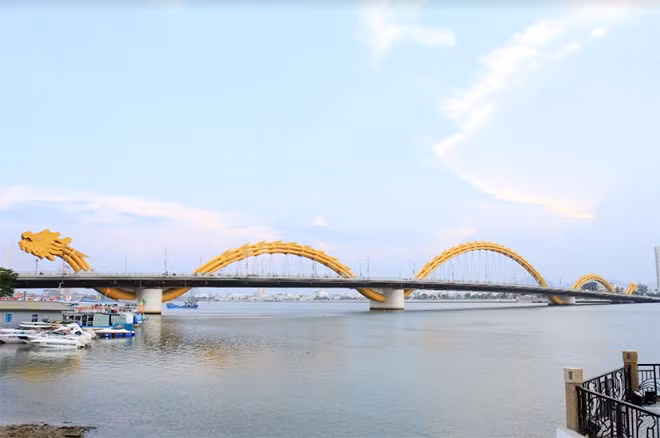 Da Nang's famous Dragon Bridge