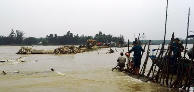 Road slides due to floods