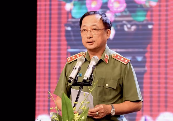 Deputy Minister Nguyen Van Thanh speaks at the event.
