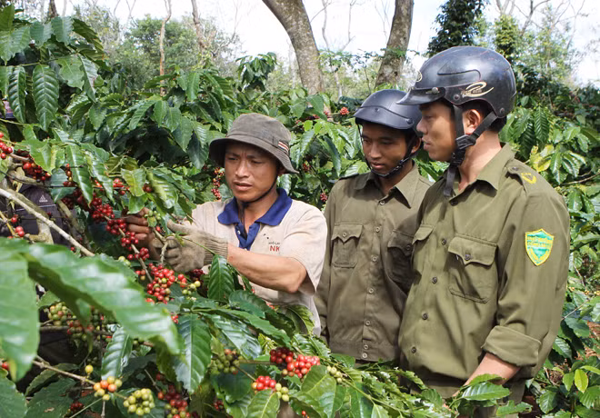Local police help farmers protect their crops