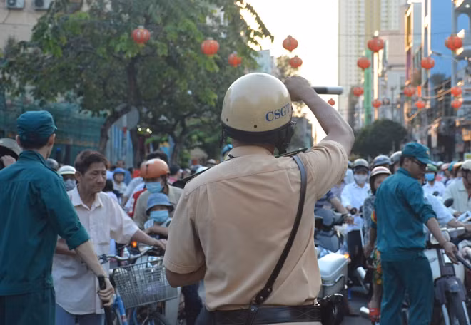A traffic policeman on duty A traffic policeman on duty